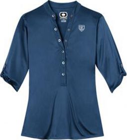 Ladies Crush Henley, Blue Indigo